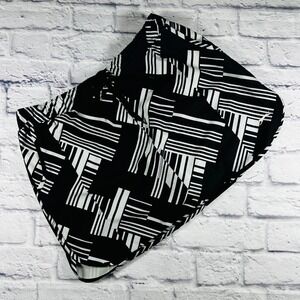 Slazenger Golf Skort Womens Large Black White Geometric Athletic Tennis Skirt